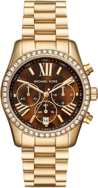 chronograph mit lederband damen michael kors|Michael Kors Chronographen online kaufen .